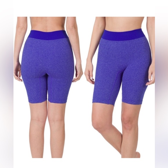 Zenana Outfitters Pants - Zenana NWOT Womens Seamless Bike Shorts Ribbed Stretch